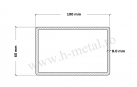 Teava rectangulara zincata 100x60x8 mm 1